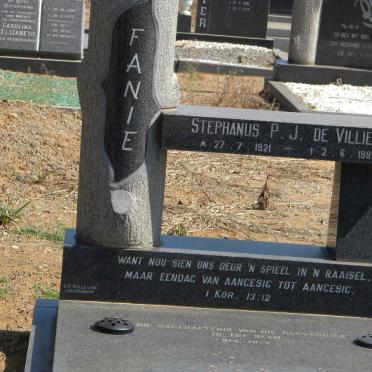 VILLIERS Stephanus P.J., de 1921-1980