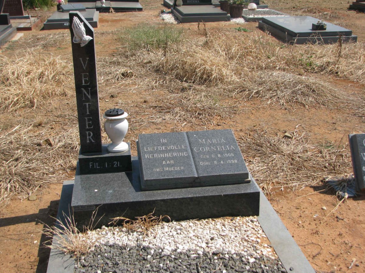 VENTER Maria Cornelia 1908-1998