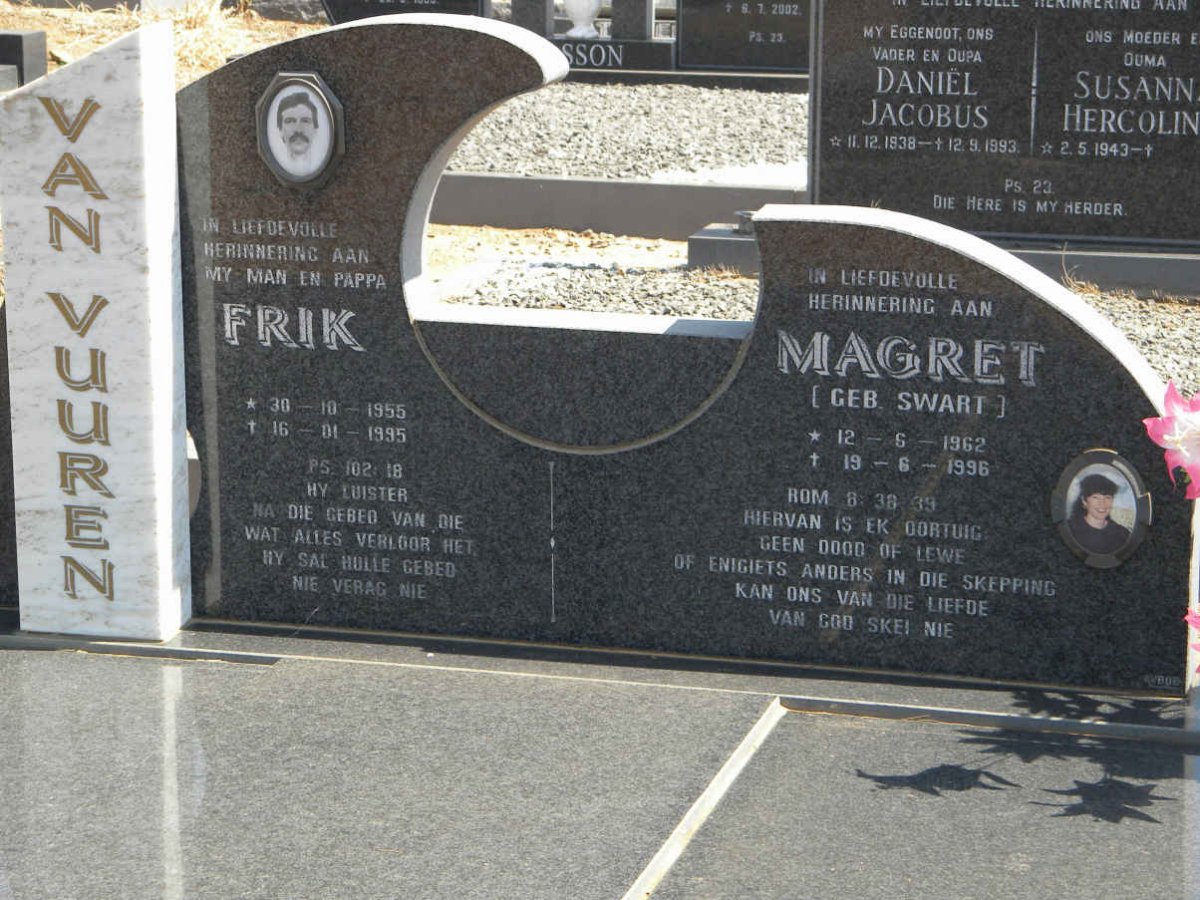 VUUREN Frik, van 1955-1995 &amp; Magret SWART 1962-1996