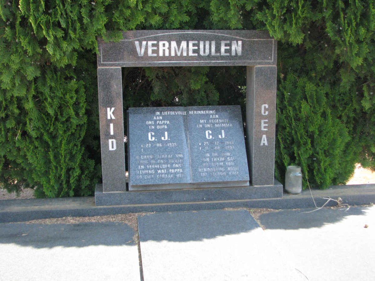 VERMEULEN C.J. 1935- &amp; C.J. 1948-1997