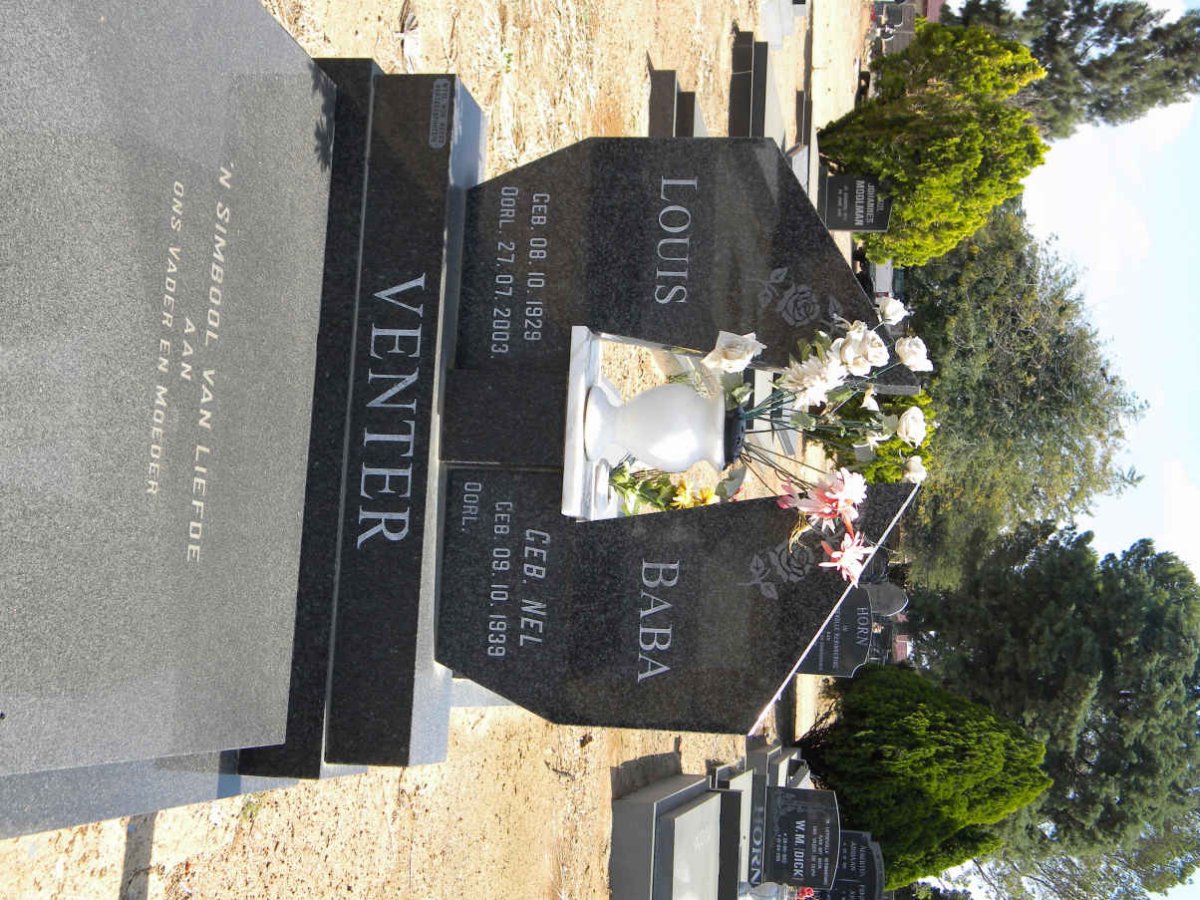VENTER Louis 1929-2003 &amp; Baba NEL 1939-
