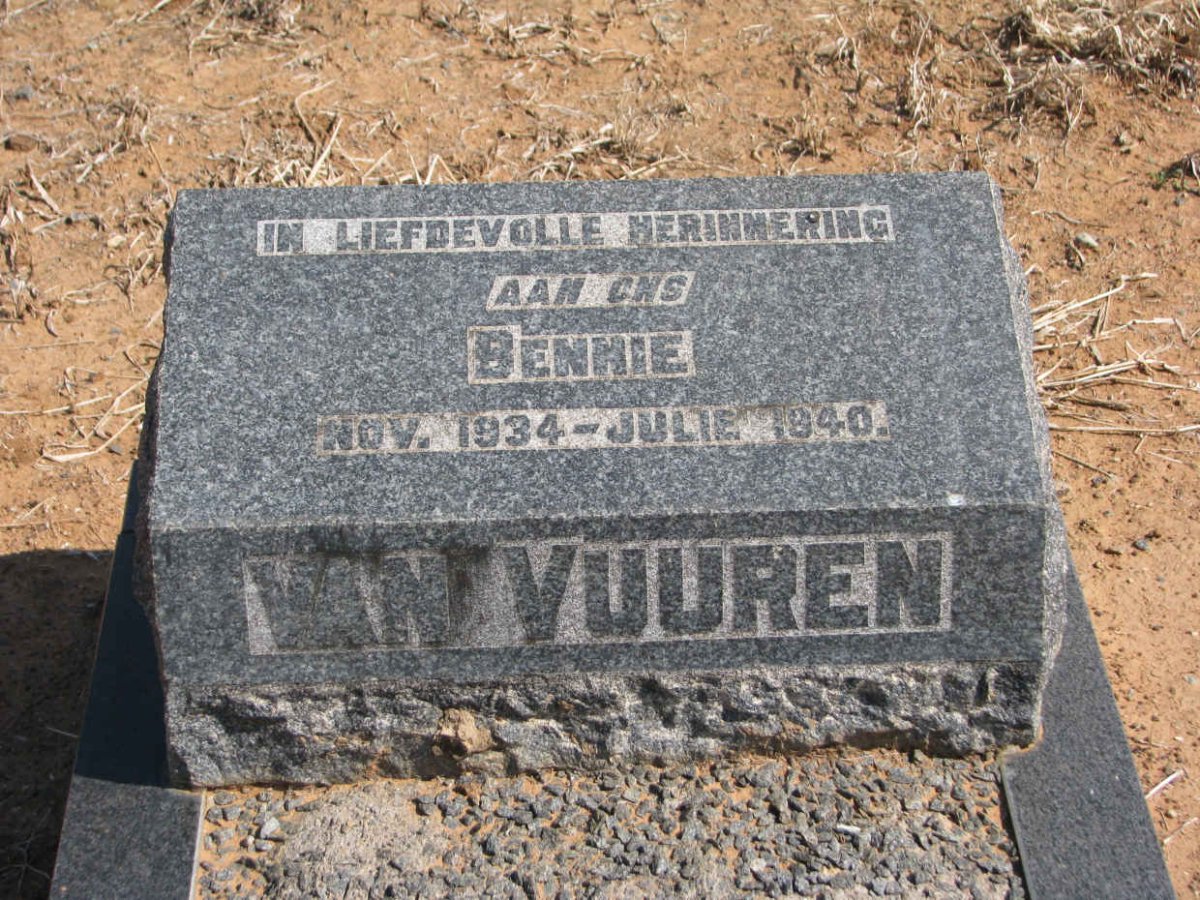 VUUREN Bennie, van 1934-1940