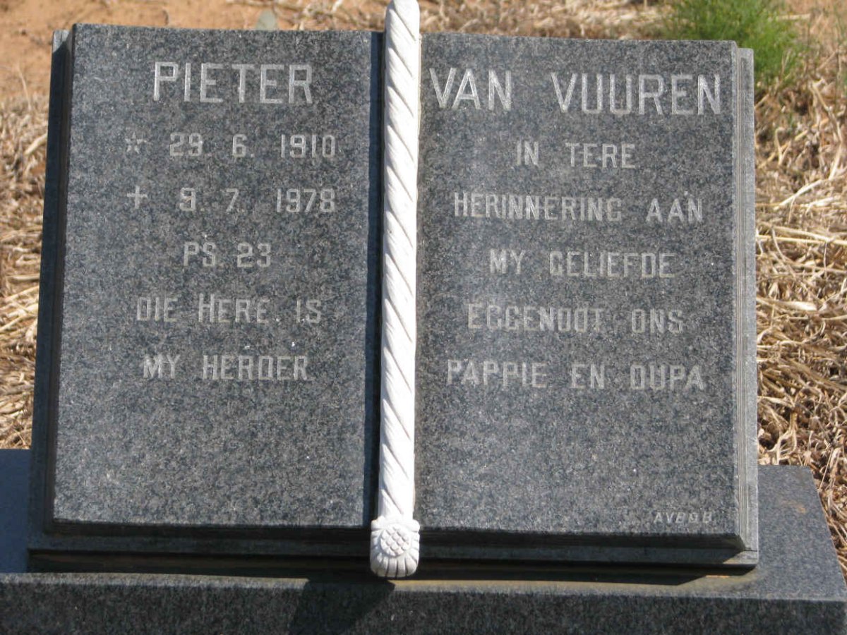 VUUREN Pieter, van 1910-1978