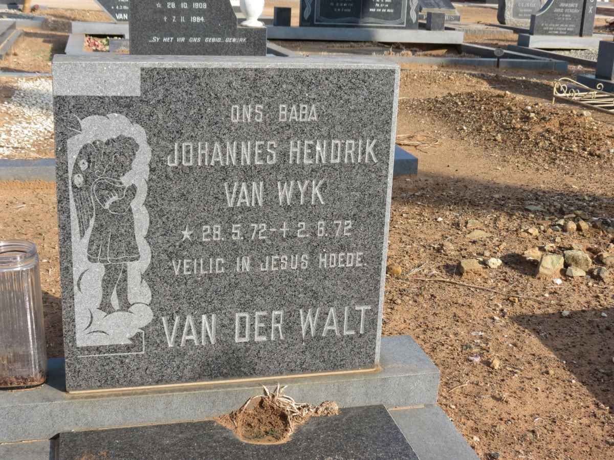 WALT Johannes Hendrik van Wyk, van der 1972-1972