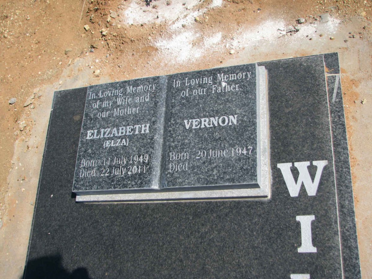 WILLSON Vernon 1947- &amp; Elizabeth 1949-2011