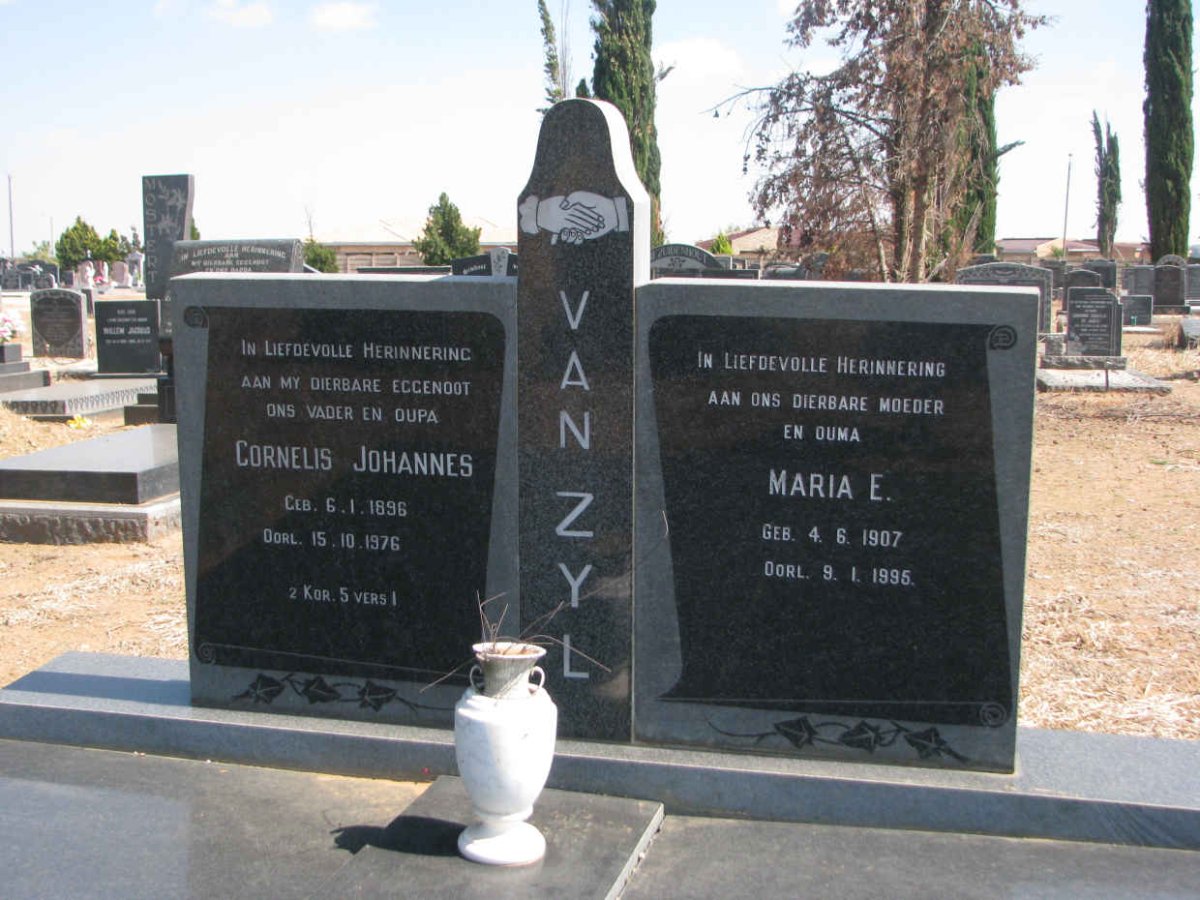 ZYL Cornelis Johannes, van 1896-1976 &amp; Maria E. 1907-1995