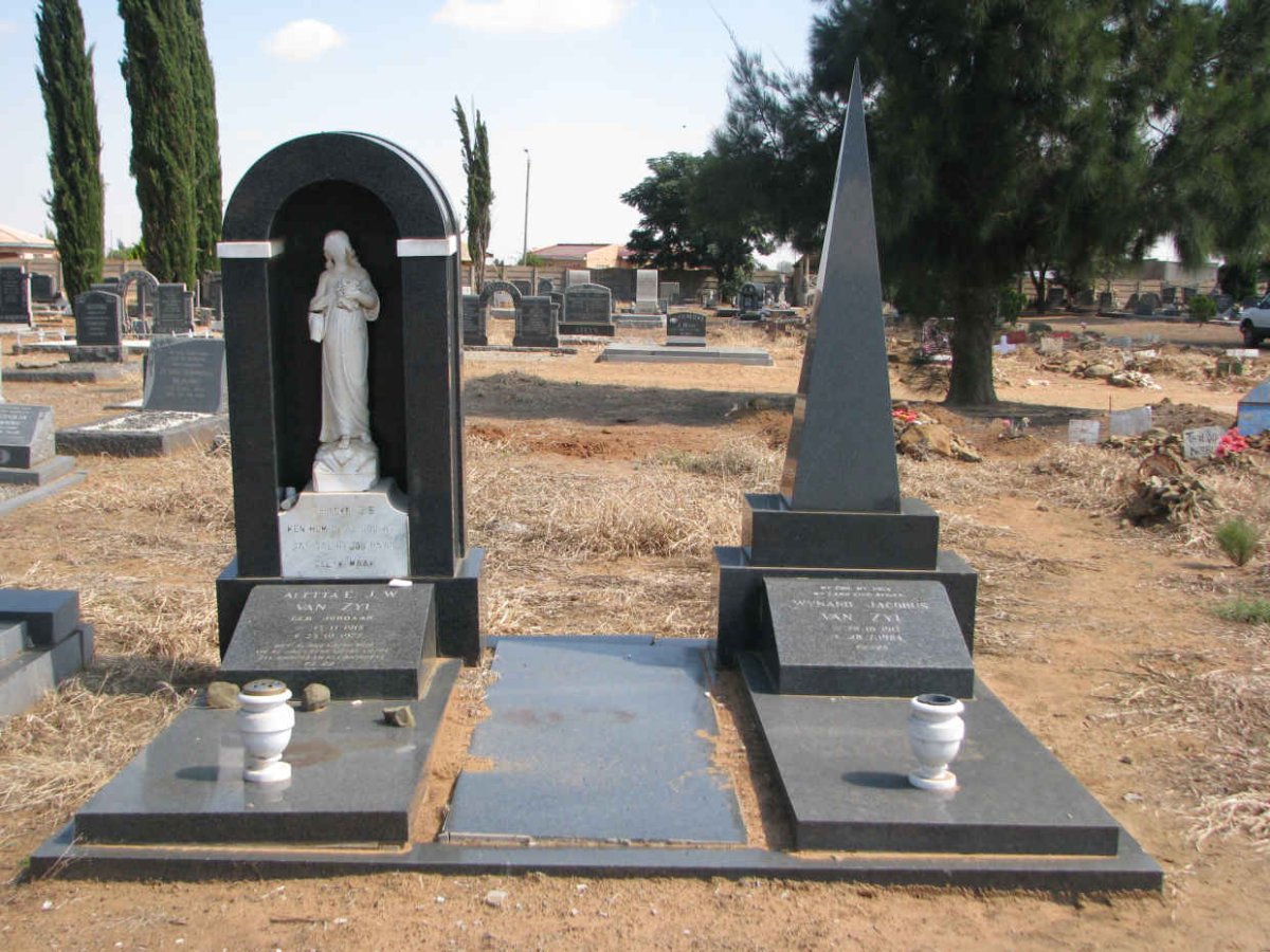 ZYL Wynand Jacobus, van 1912-1984 &amp; Aletta E.J.W. JORDAAN 1915-1977