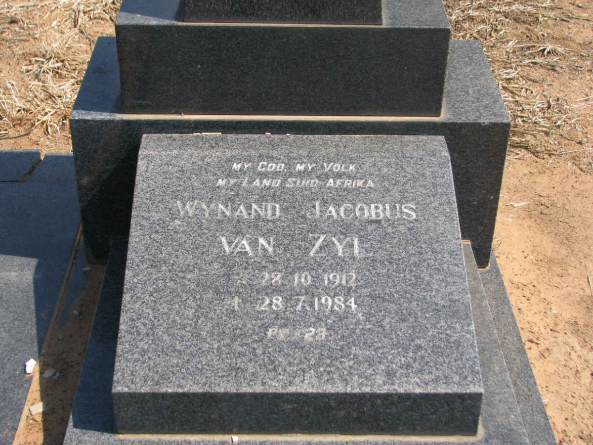 ZYL Wynand Jacobus, van 1912-1984