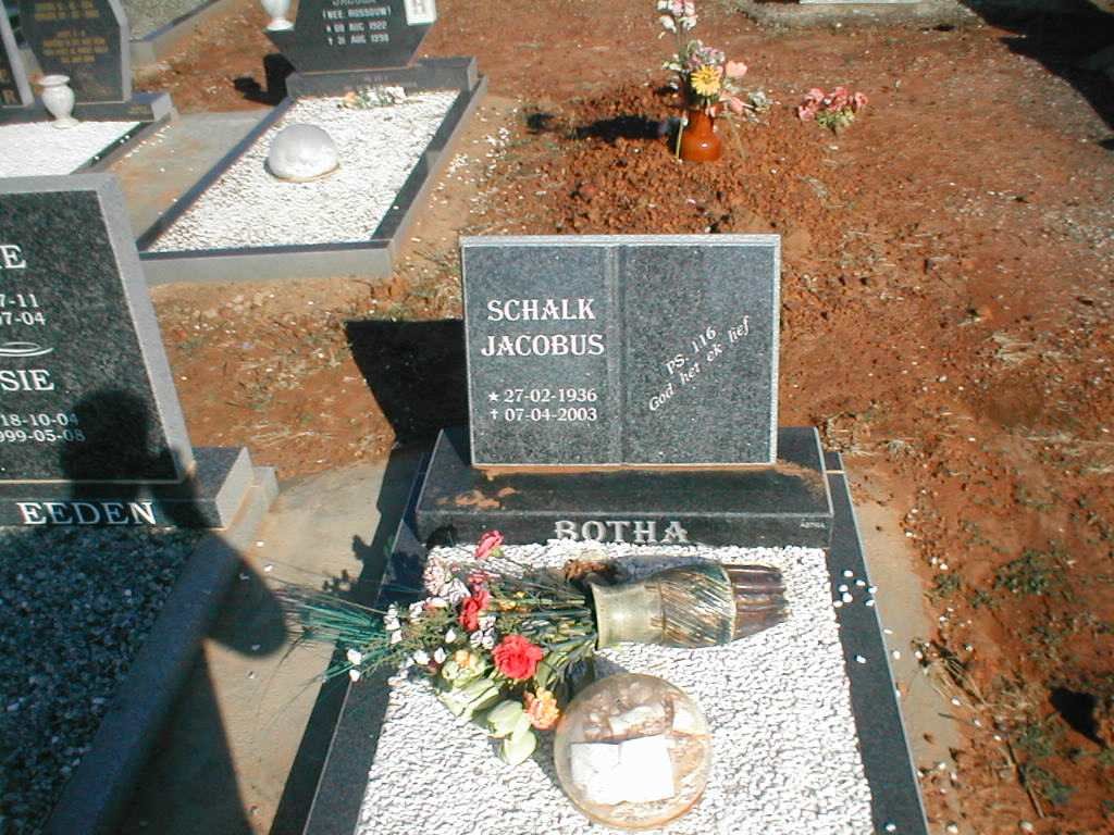 BOTHA Schalk Jacobus 1936-2003