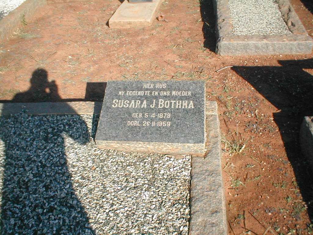 BOTHMA Susara J. 1879-1958