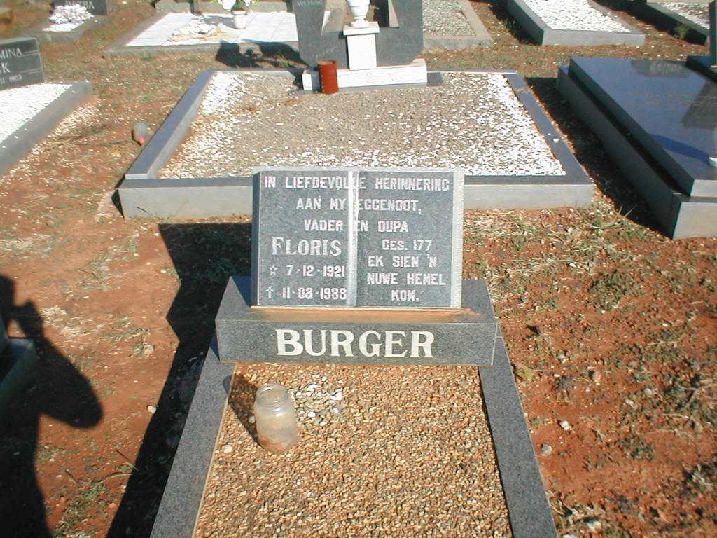 BURGER Floris 1921-1988