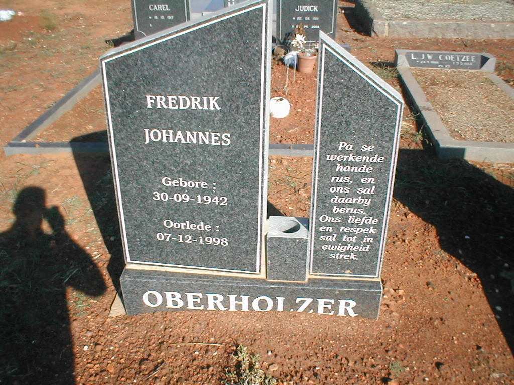 OBERHOLZER Fredrik Johannes 1942-1998