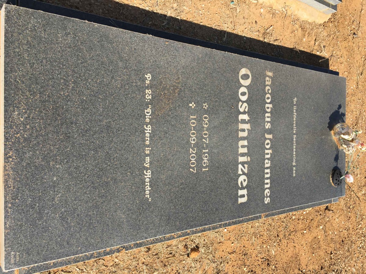 OOSTHUIZEN Jacobus Johannes 1961-2007