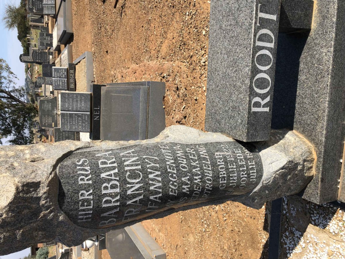 ROODT Barbara Francina 1922-1993