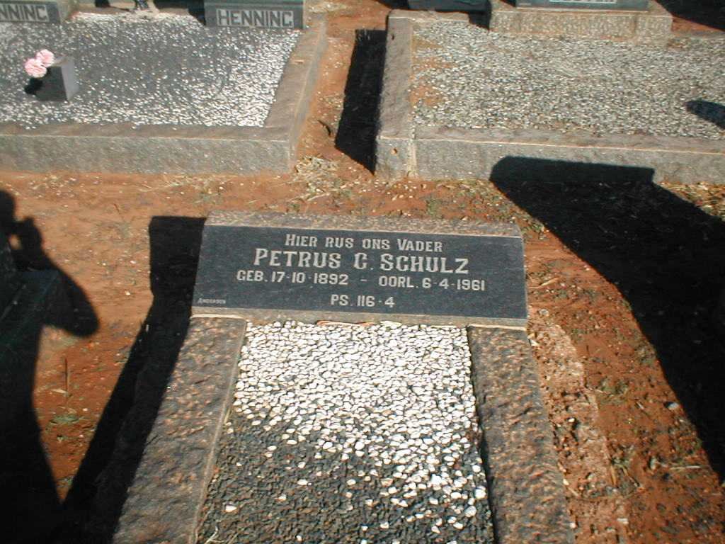 SCHULZ Petrus C. 1892-1961
