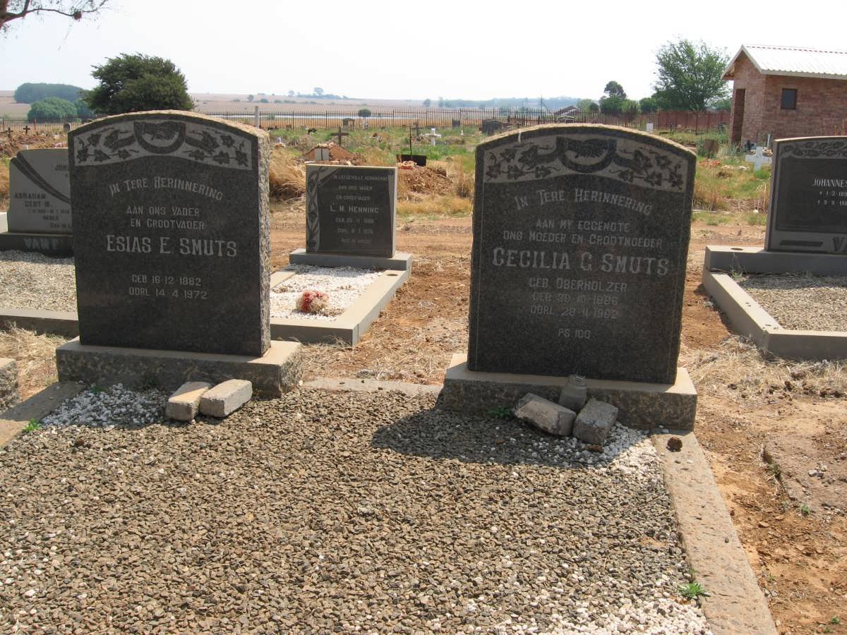 SMUTS Esias E. 1882-1972 &amp; Cecilia G. OBERHOLZER 1886-1962