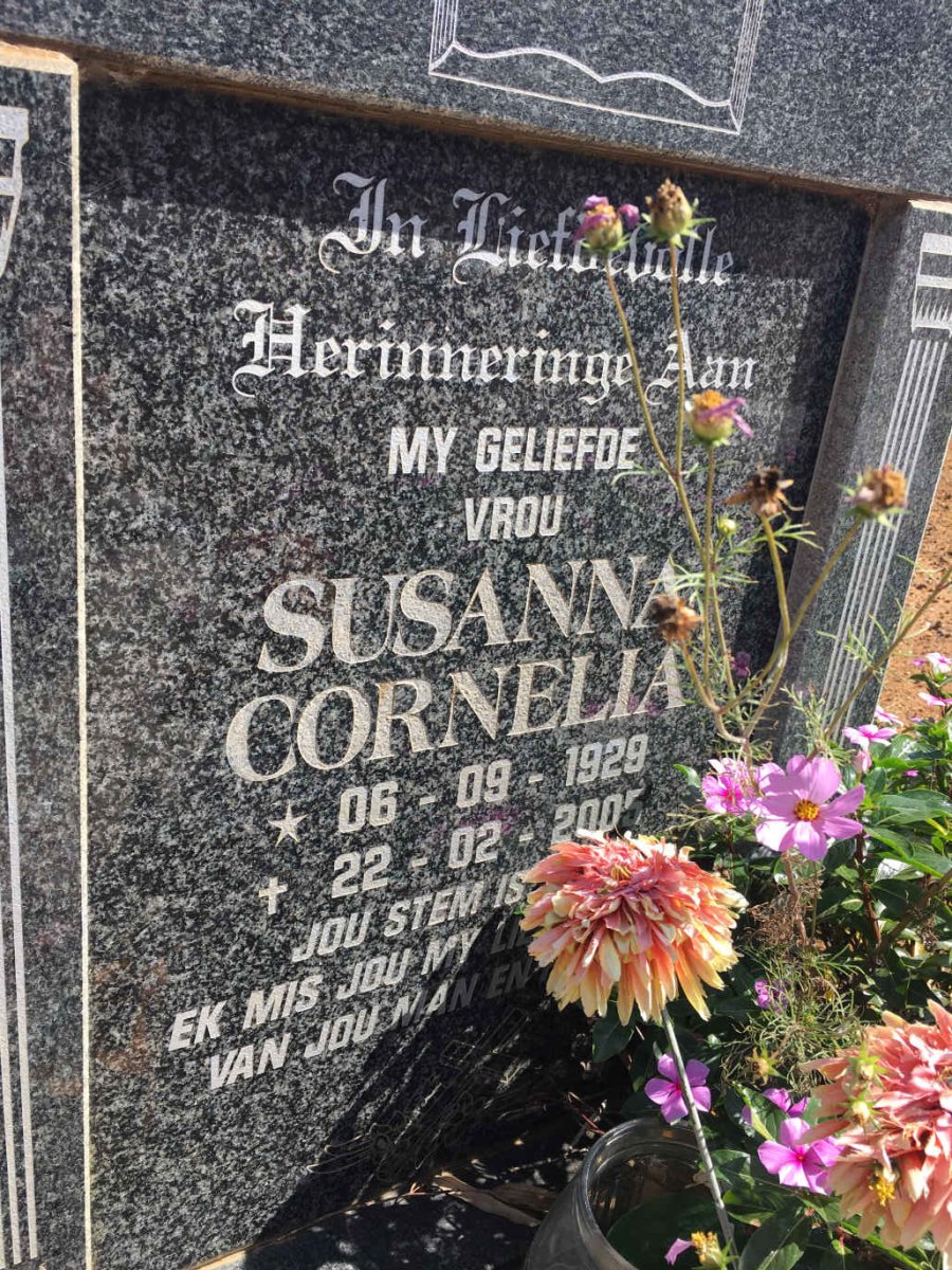 VENT? Susanna Cornelia 1929-2005