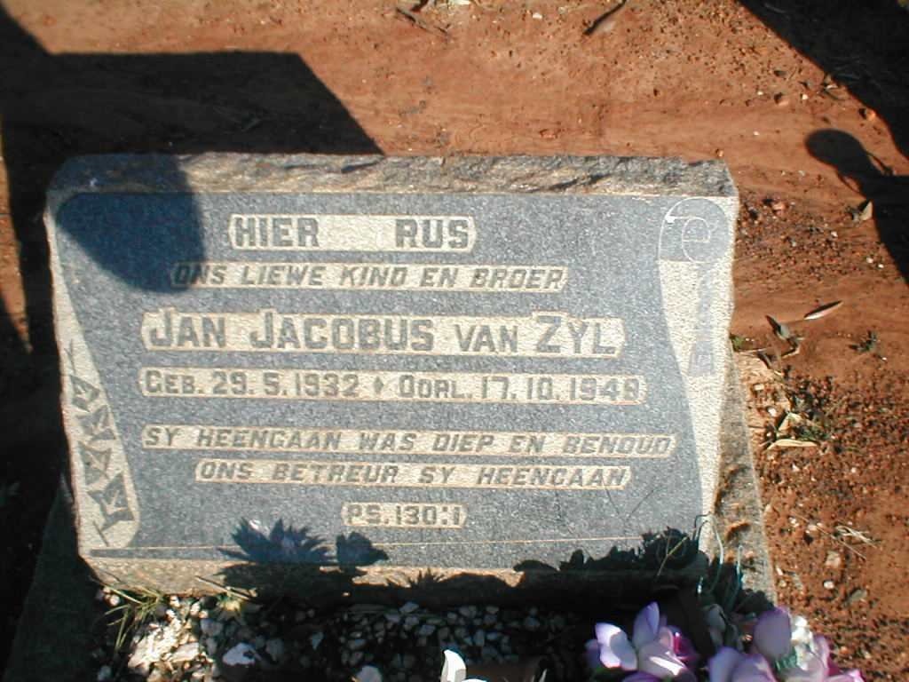 ZYL Jan Jacobus, van 1932-1949