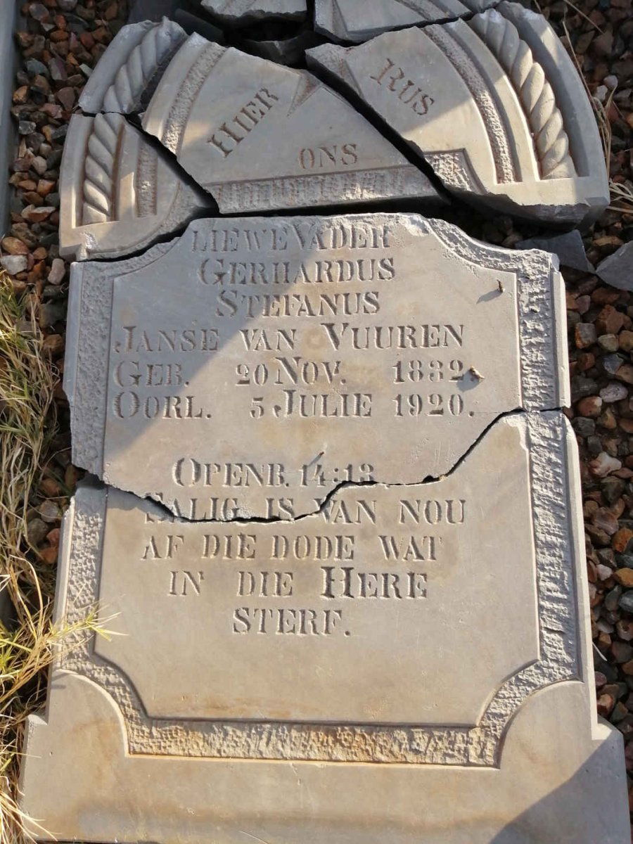 VUUREN Gerhardus Stefanus, Janse van 1832-1920