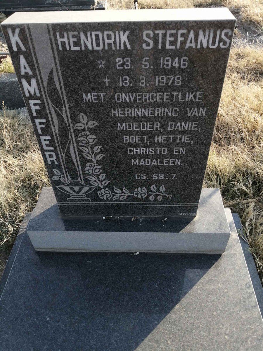 KAMFFER Hendrik Stefanus 1946-1978