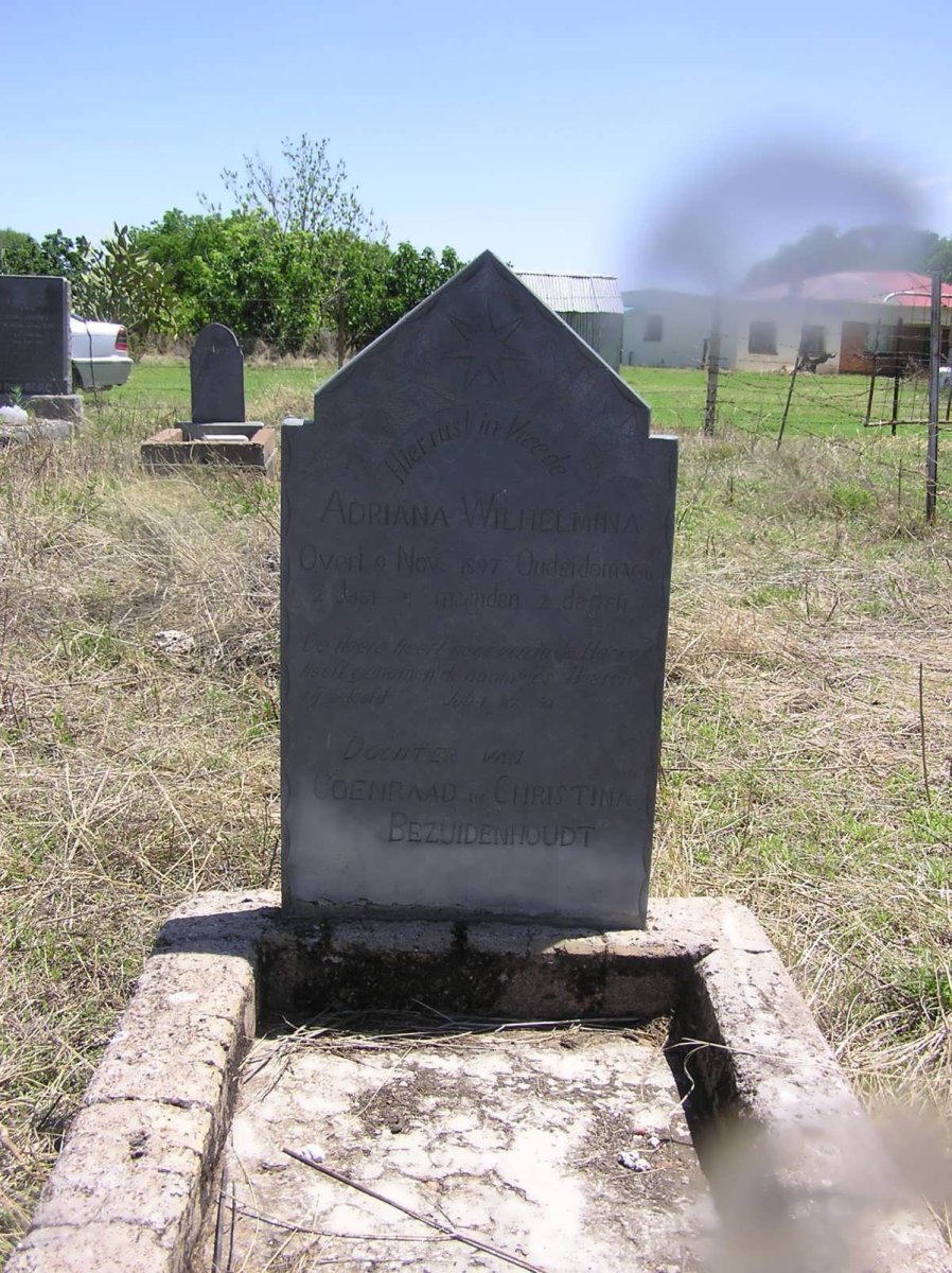 BEZUIDENHOUT Adriana Wilhelmina  -1897