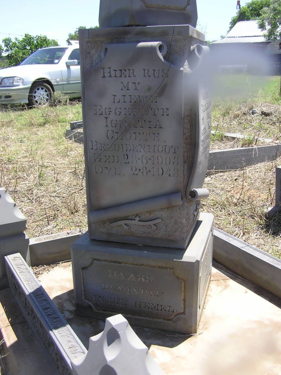 CLOETE Ignatia nee BEZUIDENHOUT 1903-1943