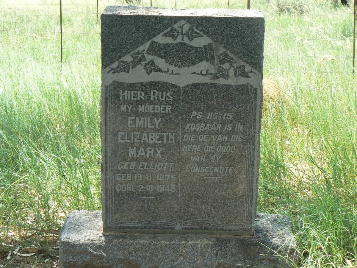 MARX Emily Elizabeth nee ELLIOTT 1875-1948