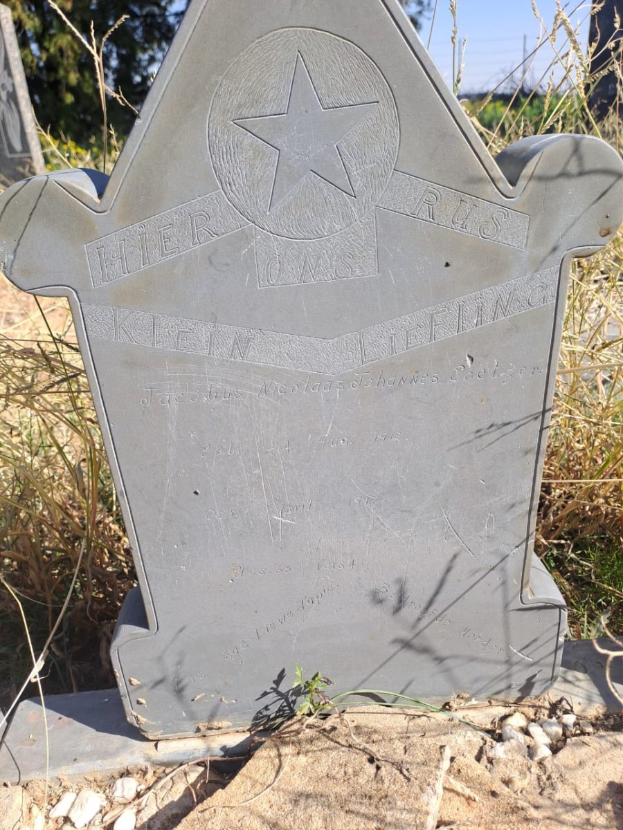 COETZER Jacobus Nicolaas Johannes 1912-1917