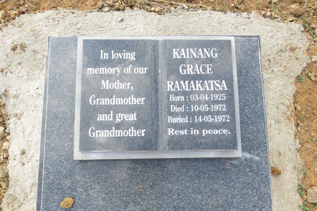 RAMAKATSA Kainang Grace 1925-1972