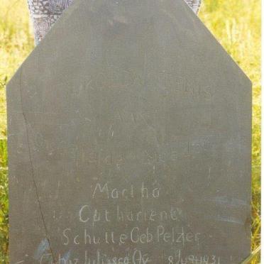 SCHUTTE Martha Cathariena nee PELZER 1850-1931