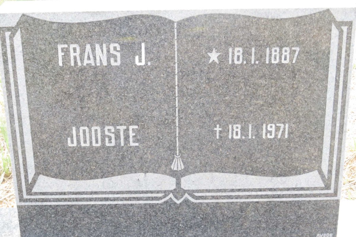 JOOSTE Frans J. 1887-1971