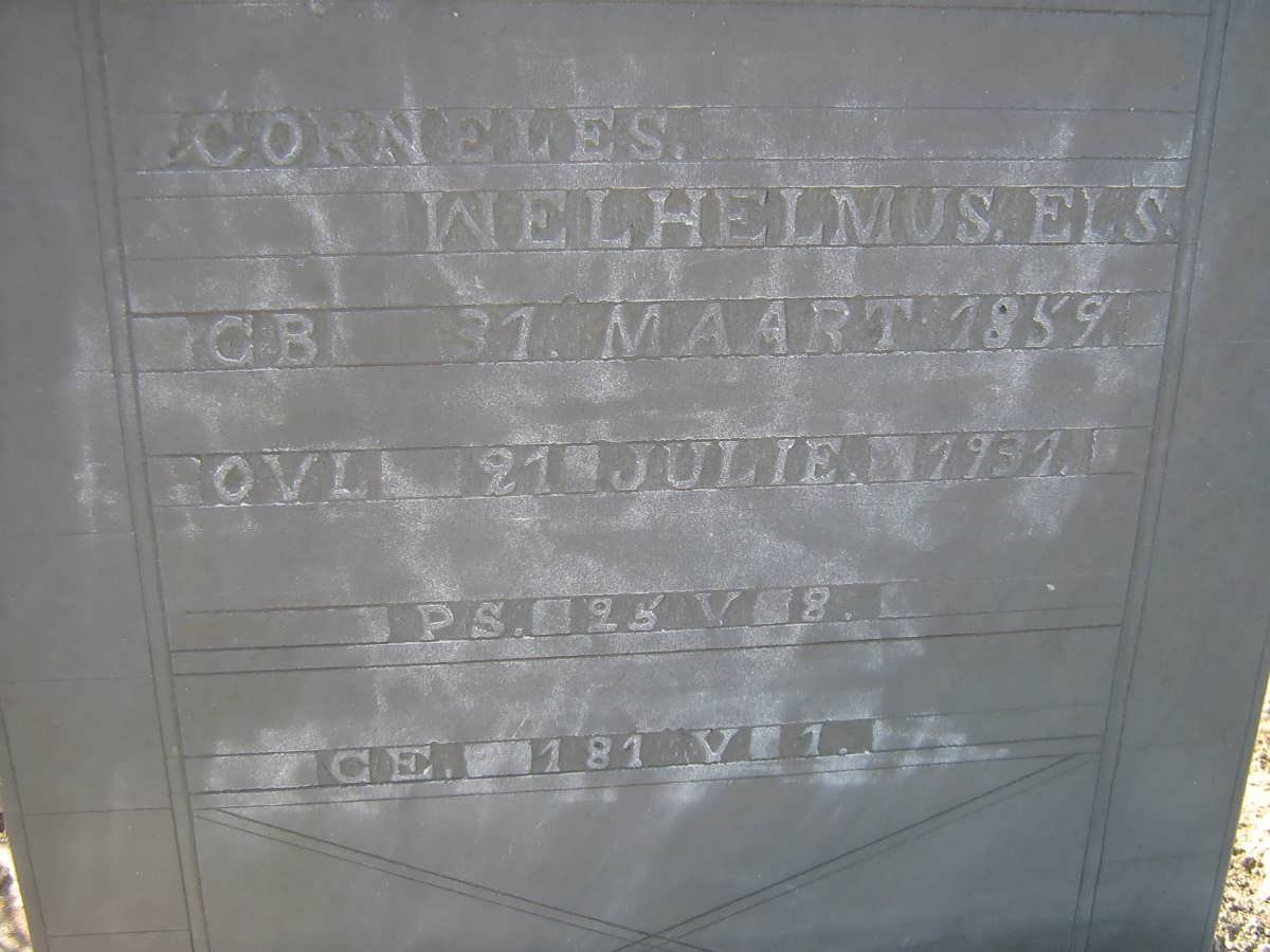 ELS Corneles Welhelmus 1859-1931