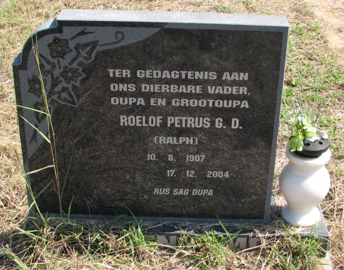 STEENKAMP Roelof Petrus G.D. 1907-2004