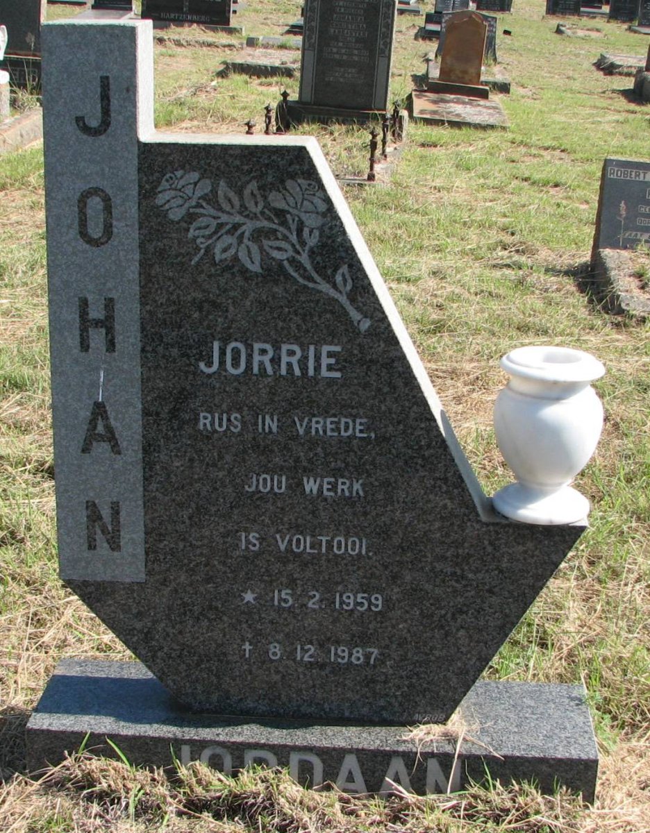 JORDAAN Johan 1959-1987