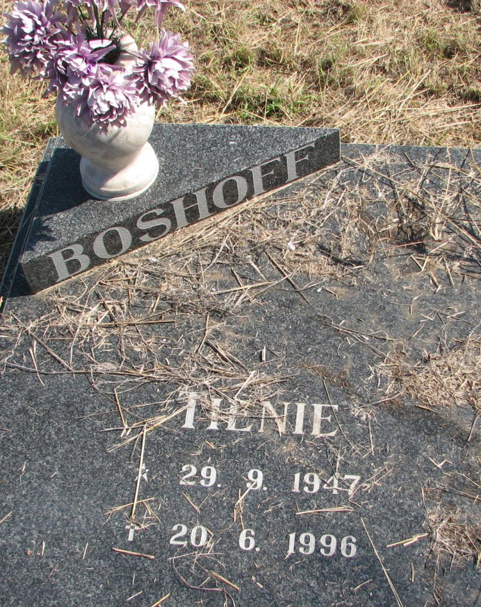 BOSHOFF Tienie 1947-1996
