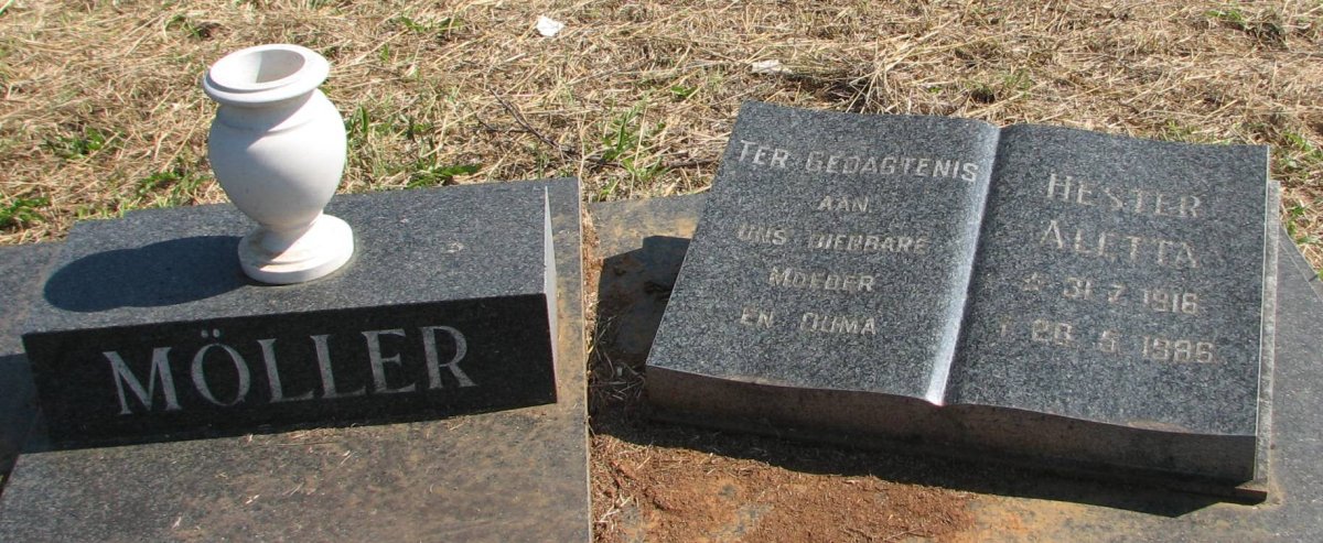 MOLLER Johannes Andries 1907-1985 &amp; Hester Aletta 1916-1986