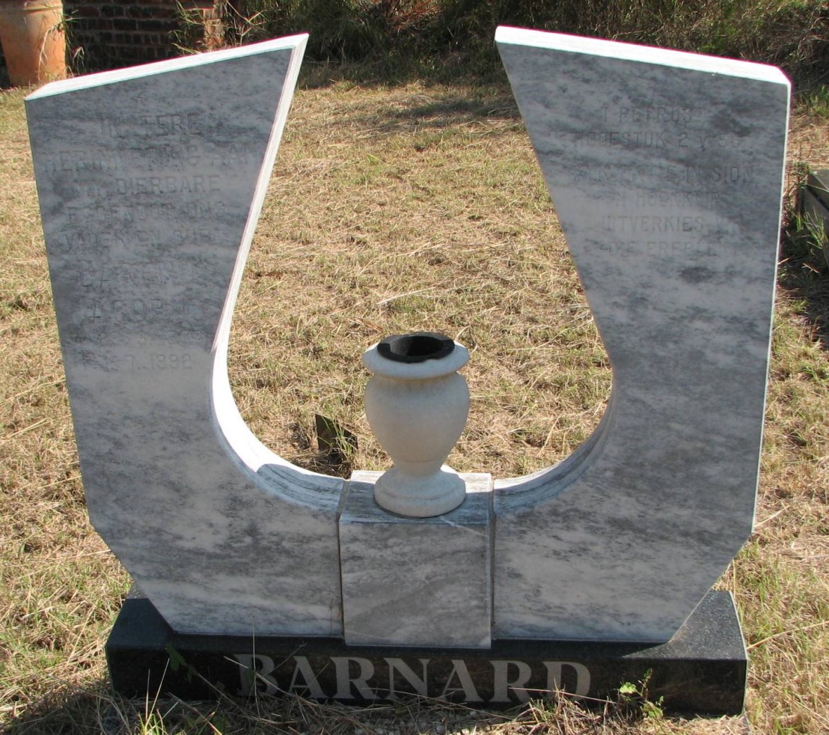 BARNARD Barend Jacobus -1992