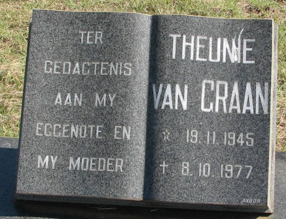 GRAAN Theunie, van 1945-1977