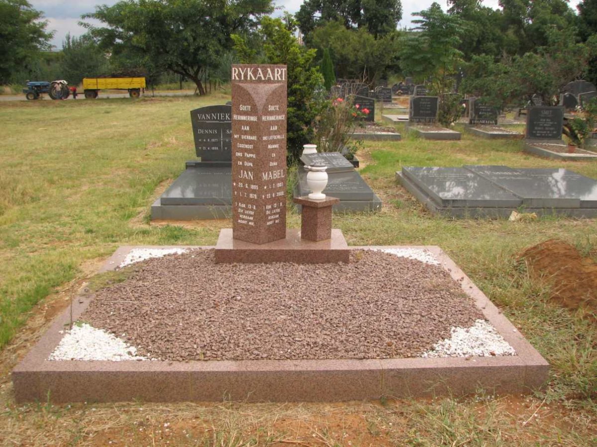 RYKAART Jan 1895-1979 &amp; Mabel 1907-2002