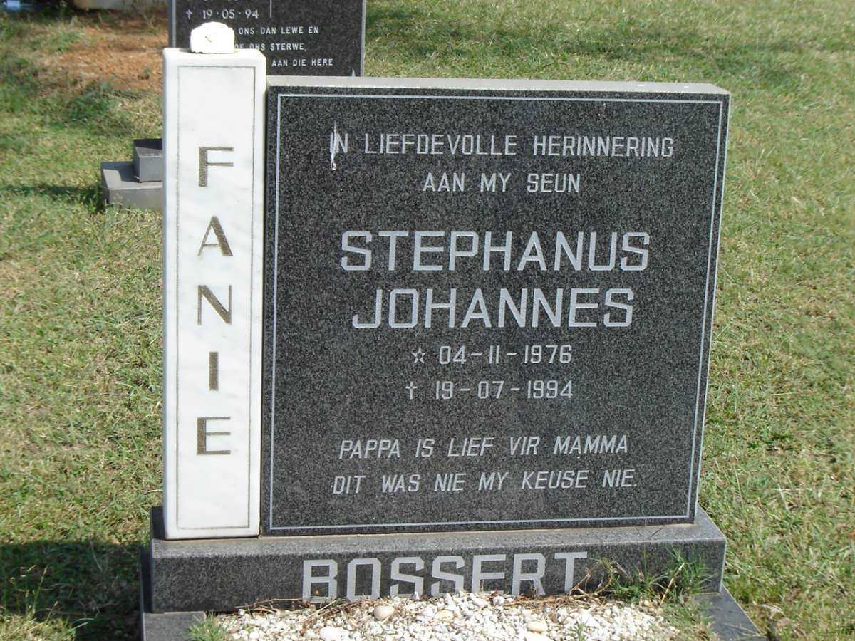 BOSSERT Stephanus Johannes 1976-1994