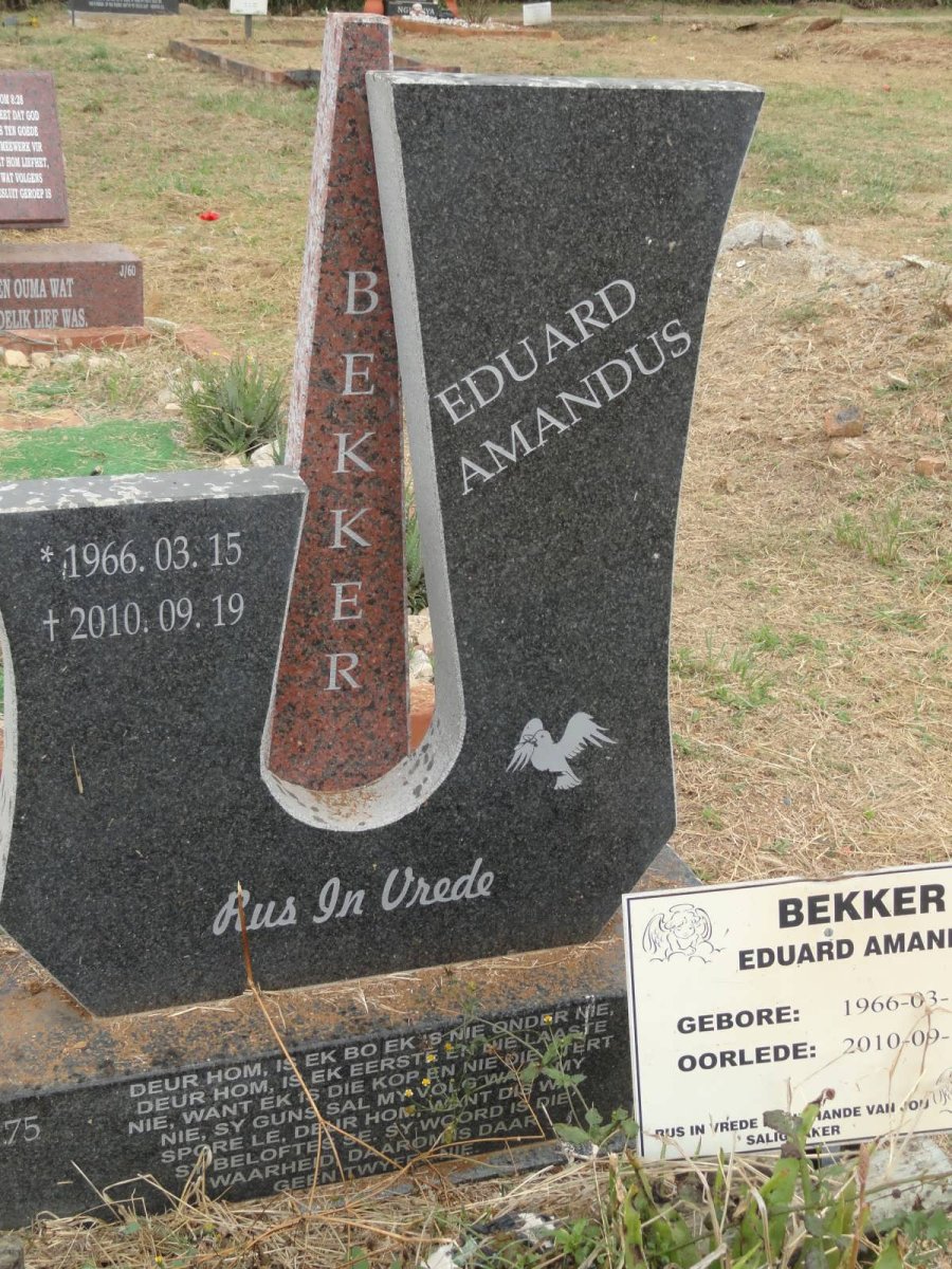 BEKKER Eduard Amandus 1966-2010