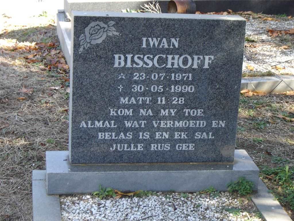 BISSCHOFF Iwan 1971-1990