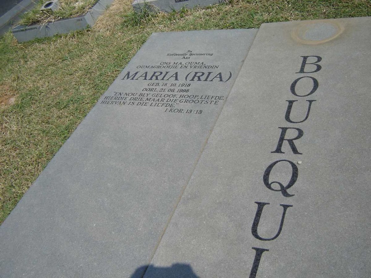BOURQUIN Maria 1918-1998