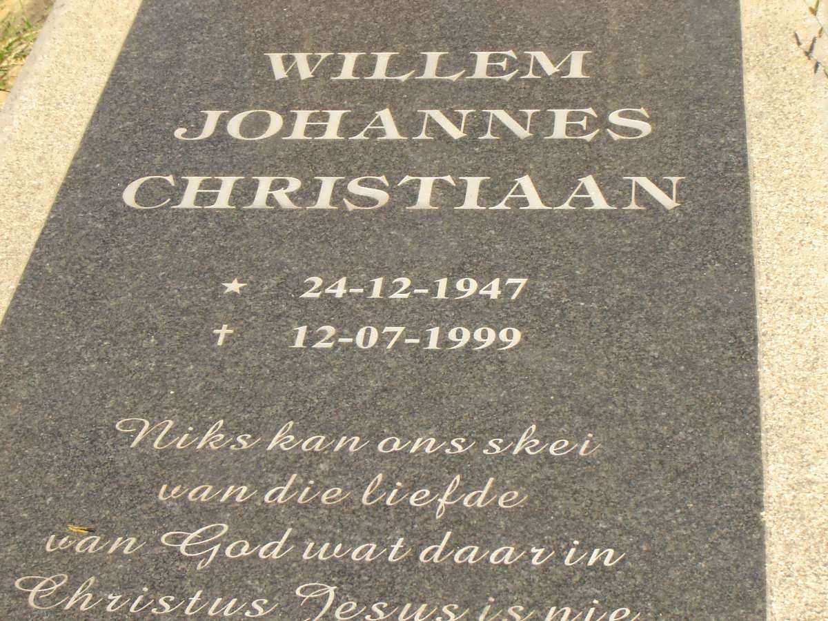 CHRISTIAAN Willem Johannes 1947-1999