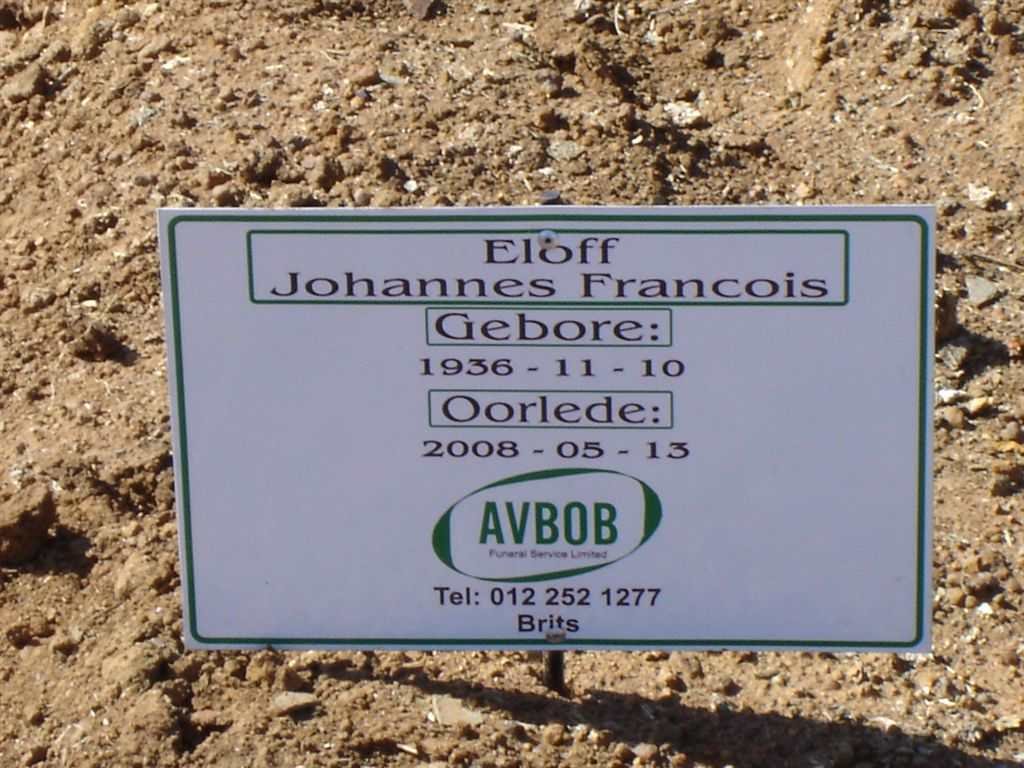 ELOFF Johannes Francois 1936-2008