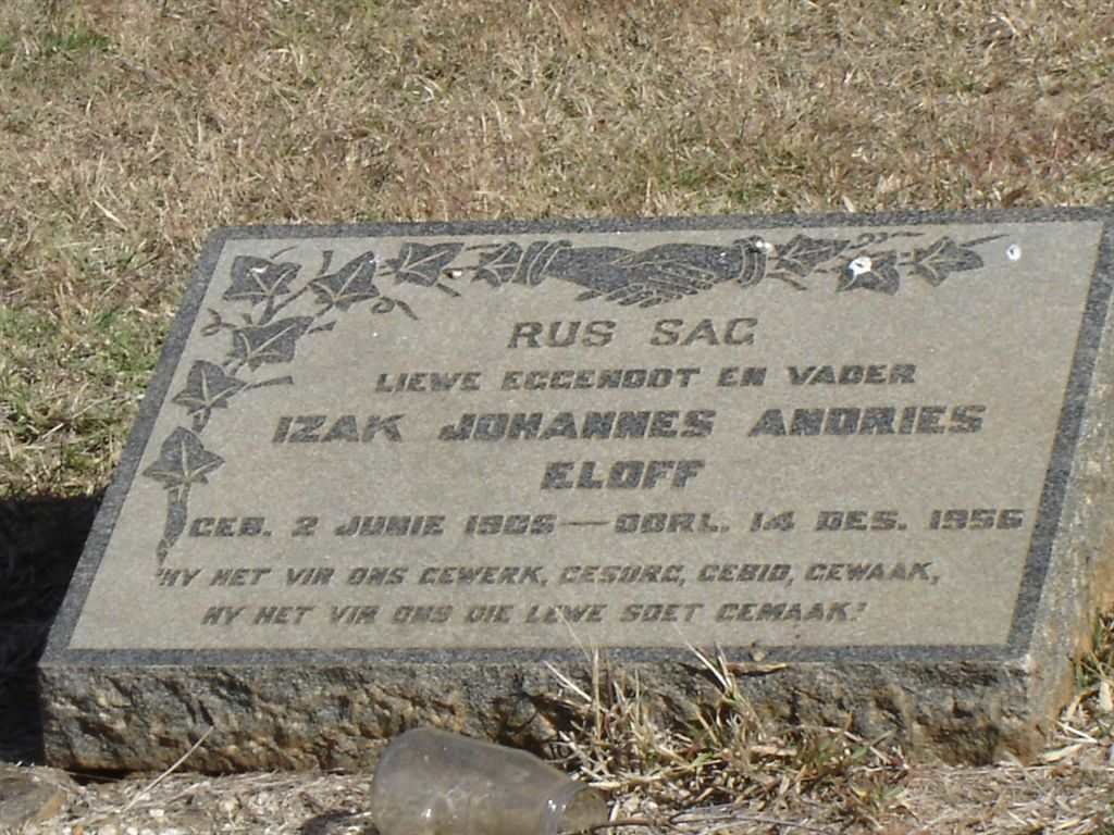 ELOFF Izak Johannes Andries 1906-1956