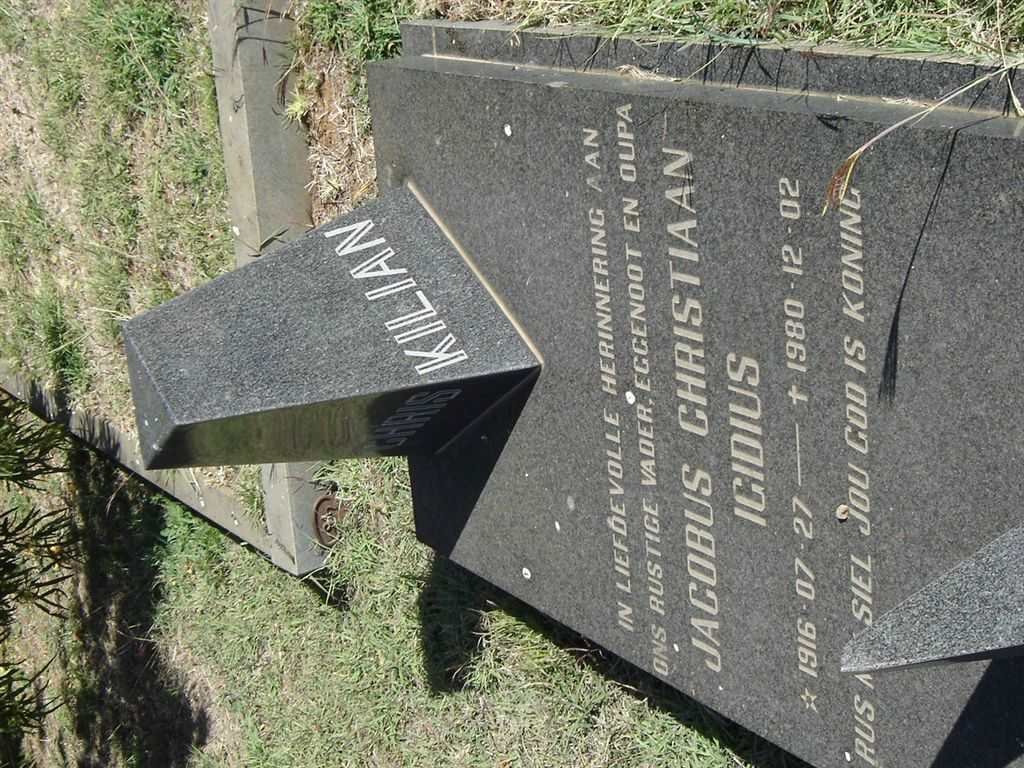 KILIAN Jacobus Christiaan Igidius 1916-1980