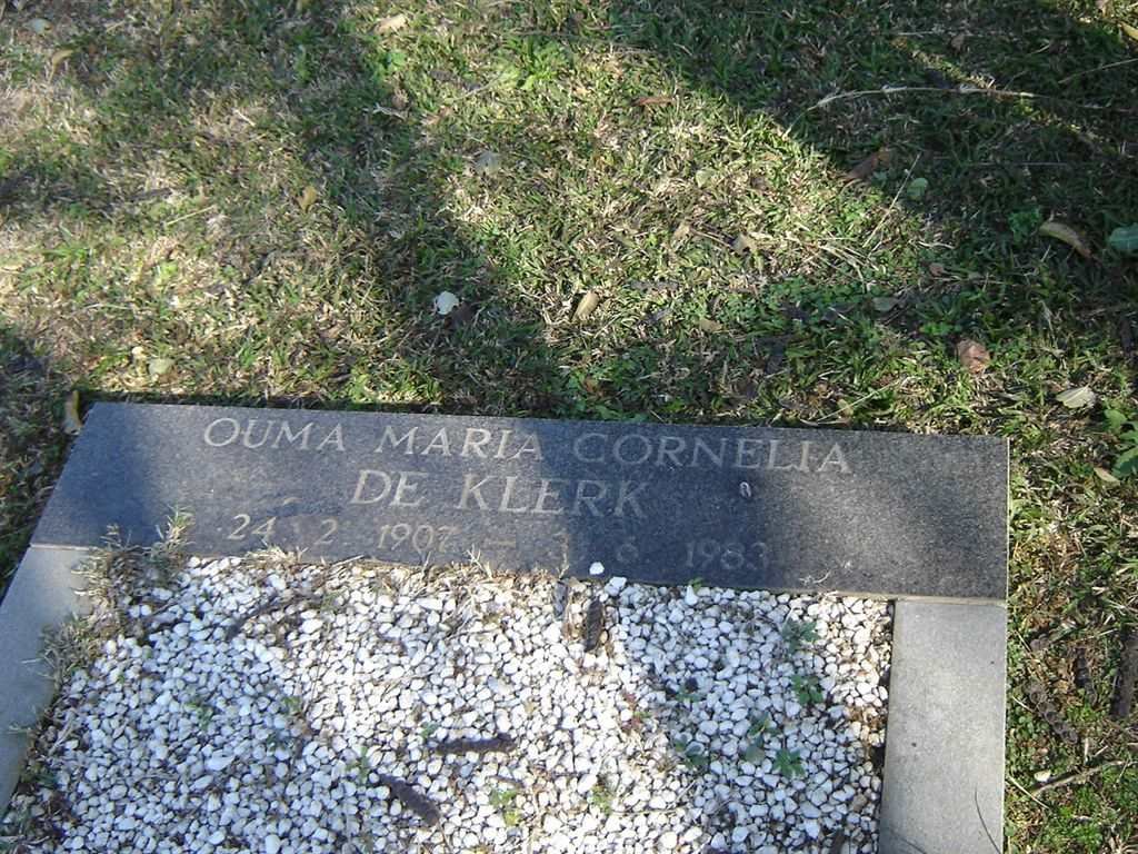 KLERK Maria Cornelia, de 1907-1983
