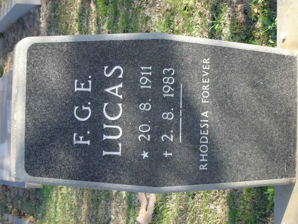 LUCAS F.G.E. 1911-1983