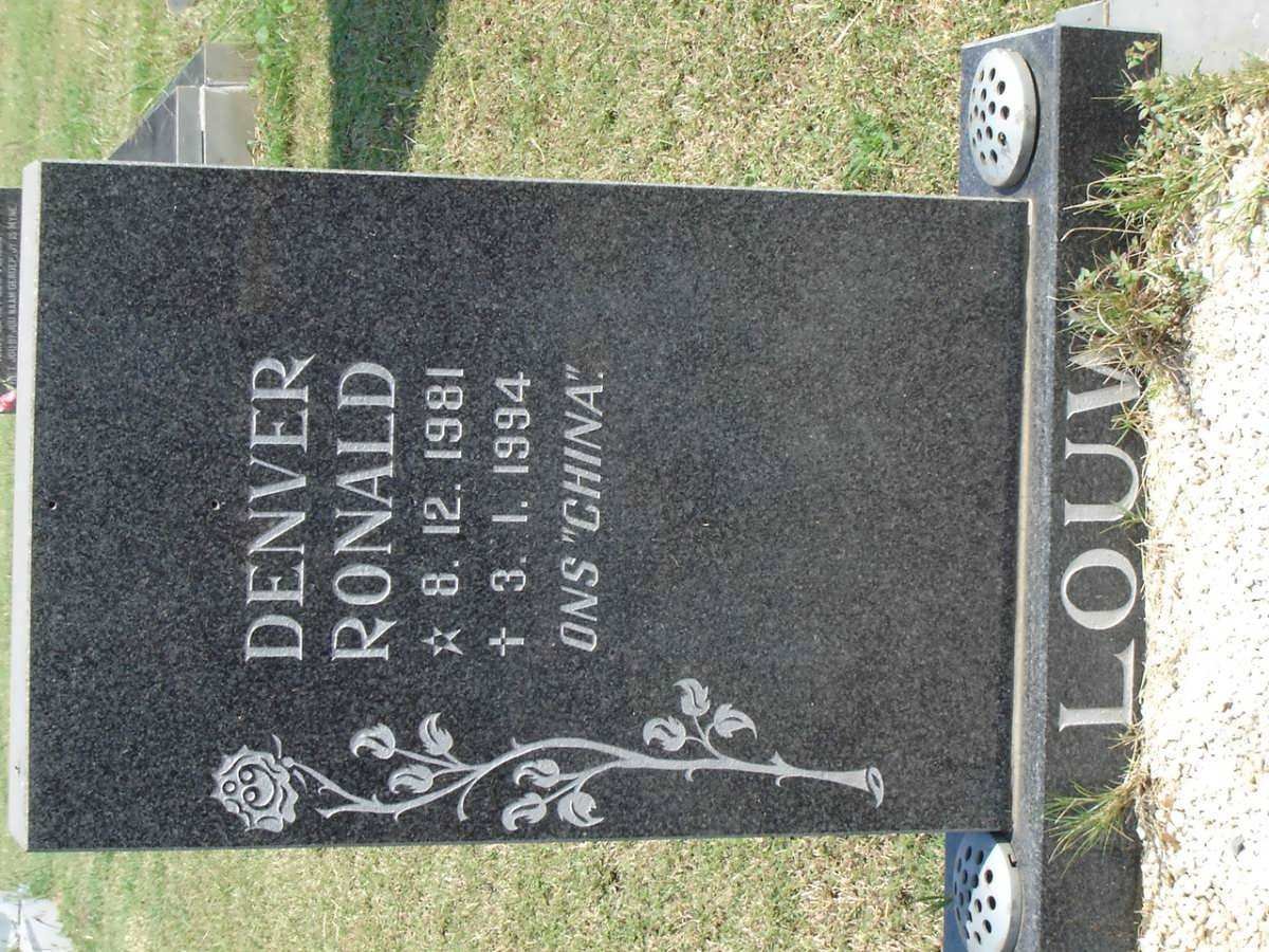 LOUW Denver Ronald 1981-1994